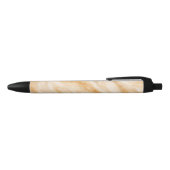 Vanilla Milkshake Marble Texture Zwarte Inkt Pen (Bovenkant)