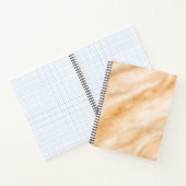 Vanilla Milkshake Marmer Textuur Notitieboek (Binnen)