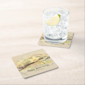 Vanilla Orchid Flower Abstract Art Calligrafie Kartonnen Onderzetters (Insitu)