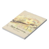 Vanilla Orchid Flower Abstract Art Calligrafie Notitieblok (Linkerzijde)