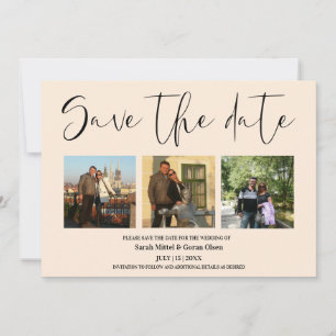Vanilla Paar Foto's Trouwen Sla de datum op Save The Date