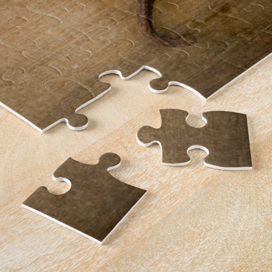 Vanilla Pods and Flower over Wooden Background Legpuzzel (Zijkant)