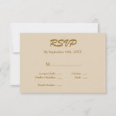 Vanilla RSVP-kaart RSVP Kaartje (Voorkant)