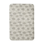 Vanilla Satijn Minimalistische Kerst Pijnbomen Badmat (Voorkant Verticaal)