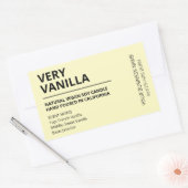 Vanilla Scentel Pastel Yellow Soy Candle Labels (Envelop)