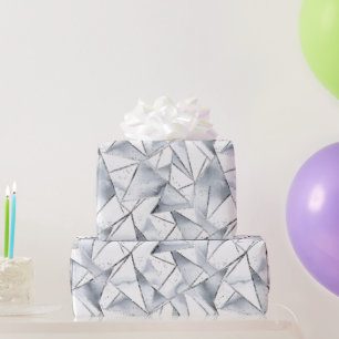 Vanilla Silver Confetti Verjaardag Cadeaupapier