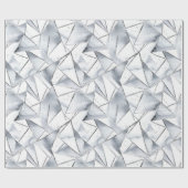 Vanilla Silver Confetti Verjaardag Cadeaupapier (Vlak)