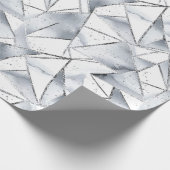 Vanilla Silver Confetti Verjaardag Cadeaupapier (Hoek)