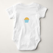 Vanilla Sprinkles Cupcake Babyware Romper (Achterkant)