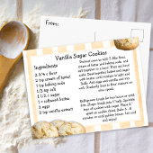 Vanilla Sugar Cookies Recipcard Briefkaart