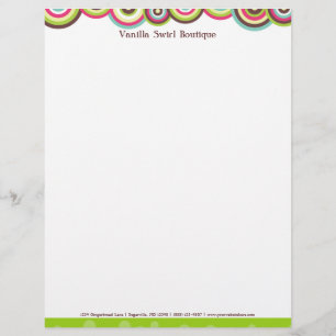 Vanilla Swirl Letterhead Persoonlijk Briefhoofd