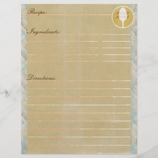 Vanilla Swirl Recipe inserts (Voorkant)