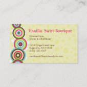 Vanilla Swirl Visitekaartje (Achterkant)