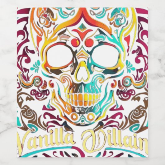 Vanilla Villain Wijn Etiket (Enkel label)