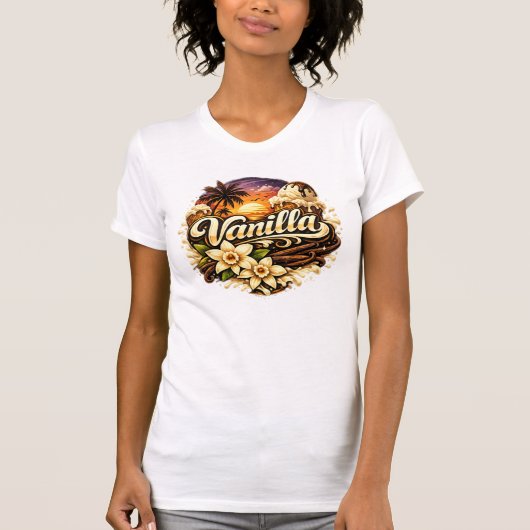 Vanilla - Vintage Design T-shirt (Voorkant)