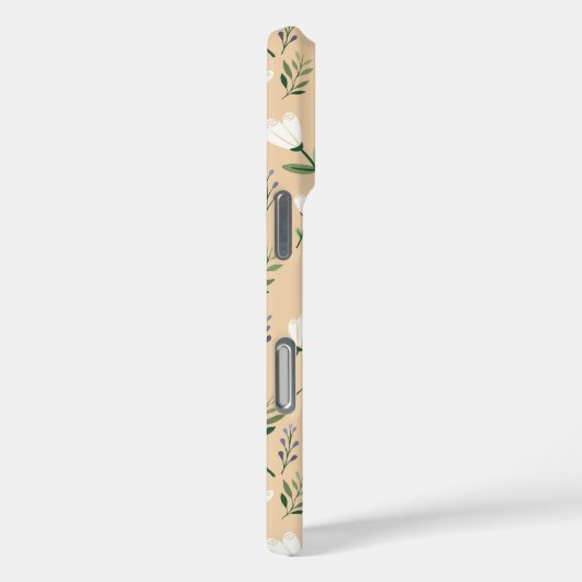 Vanilla & White Floral Phone Case (Achterkant / Rechts)