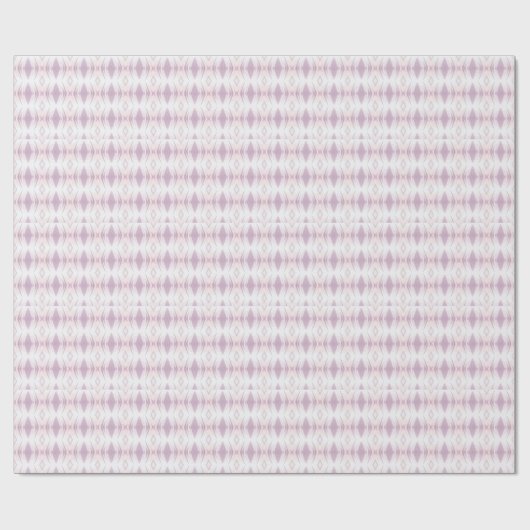 Vanilla wit roze lavender geometrisch kunstontwerp cadeaupapier (Vlak)