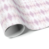Vanilla wit roze lavender geometrisch kunstontwerp cadeaupapier (Rol Hoek)
