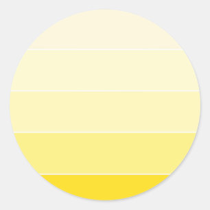 Vanilla Yellow Color Harmony Blank Modern Elegant Ronde Sticker