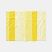 Vanilla Yellow White Stripes Stylish Sjabloon Fleece Deken (Voorkant (Horizontaal))