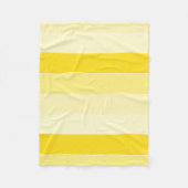 Vanilla Yellow White Stripes Stylish Sjabloon Fleece Deken (Voorkant)