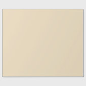 Vanille beige effen kleur cadeaupapier (Vlak)