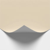 Vanille beige effen kleur cadeaupapier (Hoek)