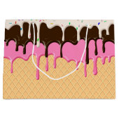 vanille chocolade-aardbeienijs groot cadeauzakje (Voorkant)