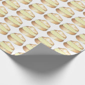 Vanille Crème Puff Dessert Franse Choux Bun Cadeaupapier (Hoek)