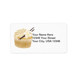 Vanille Cupcake Etiket