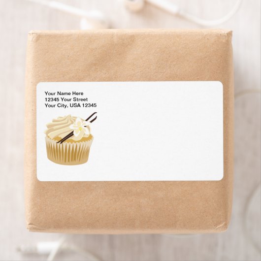Vanille Cupcake Etiket (Insitu)
