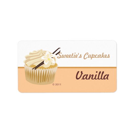 Vanille Cupcake Labels (Voorkant)
