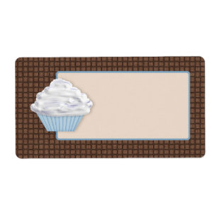 Vanille Cupcake productetiketten Etiket