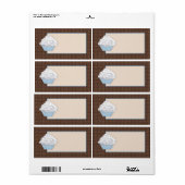 Vanille Cupcake productetiketten Etiket (Full Sheet)