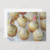 Vanille cupcakes briefkaart (Voorkant / Achterkant)