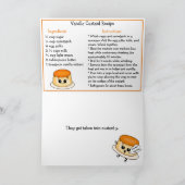 Vanille Custard Day Recept Grappig Bedankkaart (Binnen)