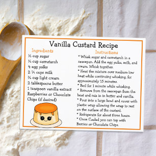 Vanille Custard Recept Kaart