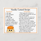Vanille Custard Recept Kaart (Voorkant)