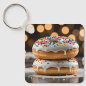 Vanille Donuts Sleutelhanger (Voorkant)