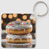Vanille Donuts Sleutelhanger (Achterkant)