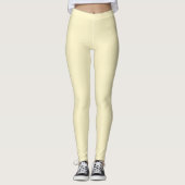 Vanille effen kleur Leggings (Voorkant)