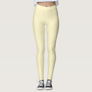 Vanille effen kleur Leggings