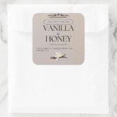 Vanille en honing zeep label (Tas)