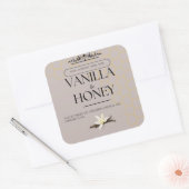 Vanille en honing zeep label (Envelop)