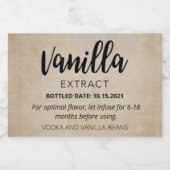  Vanille Extract Label VE001_04RT Sparkling Wijnetiket (Enkel label)