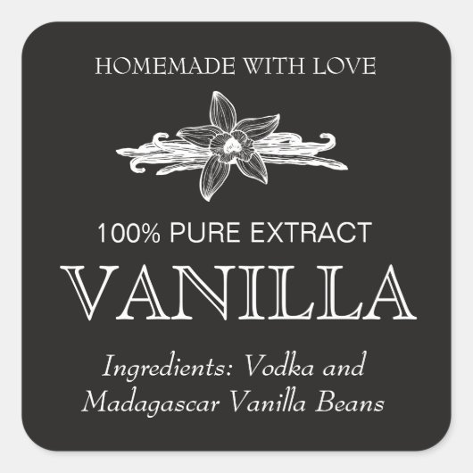 Vanille-extract label VE005_04sqcu aanpassen (Voorkant)