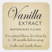  Vanille Extract Label VE007_03sqcus (Voorkant)