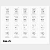 Vanille-extract modern etikettensticker V4 Vierkante Sticker (Vel)