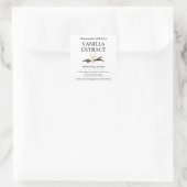 Vanille-extract modern etikettensticker V4 Vierkante Sticker (Tas)