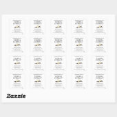 Vanille-extract modern etikettensticker V4 Vierkante Sticker (Vel)